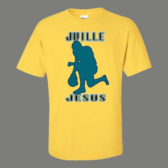 JACKSONVILLE JESUS FOOTBALL HES BACK QUALITY SHIRT - Picture 3 of 3
